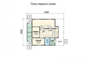 Проект дома VH "09-15" Минеола - Фото 6