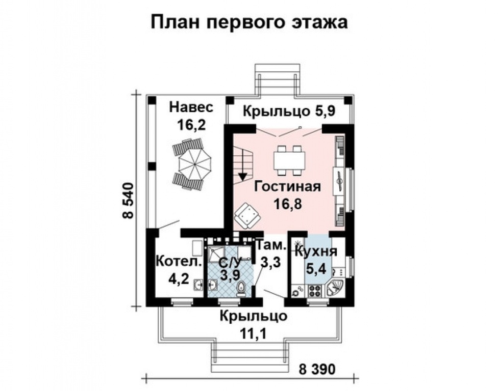 Проект дома Проект дома AS-436 - Фото 1